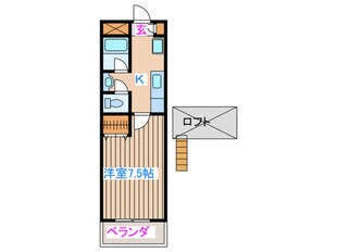 パルテノン福田町の物件間取画像